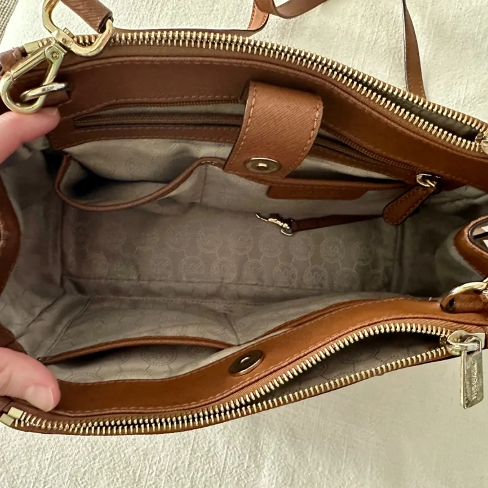 Michael Kors small Sutton Brown Saffiano Leather satchel - Picture 5 of 7